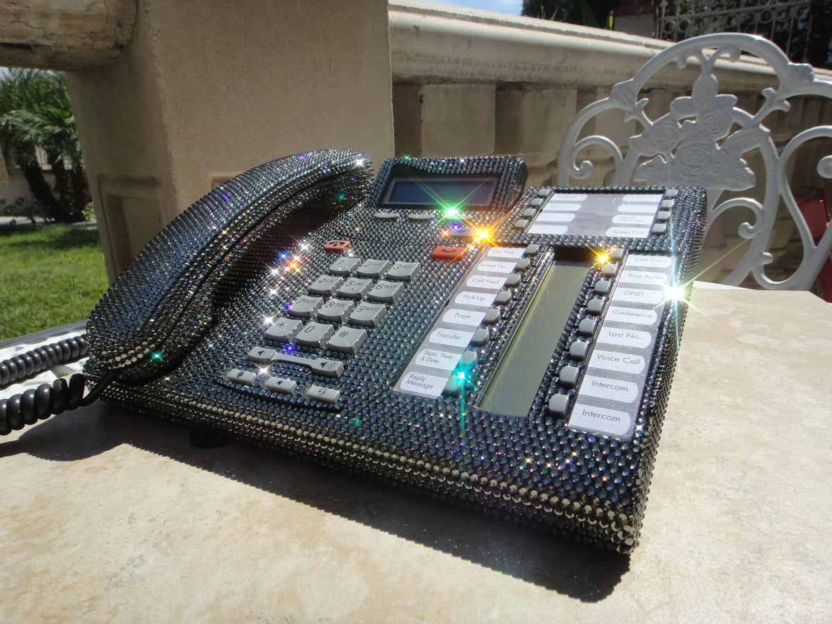 Bedazzled Office Phones & Accessories – crystalfetish