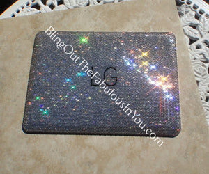 13 Inch Swarovski Crystal Macbook Pro Cover With Initials