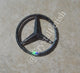 Benz Rear Logo Emblem in Black Diamond Swarovski Crystals