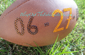 Custom Swarovski Football