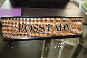 Bling Boss Lady Desk Plate 