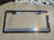 Two tone Swarovski license plate frame.