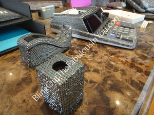 Black Diamond Custom Swarovski Desk Calculator