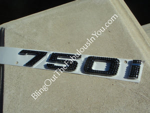 Bmw 750I Swarovski Nameplate Emblem