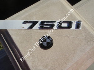 Bmw 750I Swarovski Nameplate Emblem