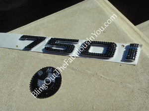 Bmw 750I Swarovski Nameplate Emblem