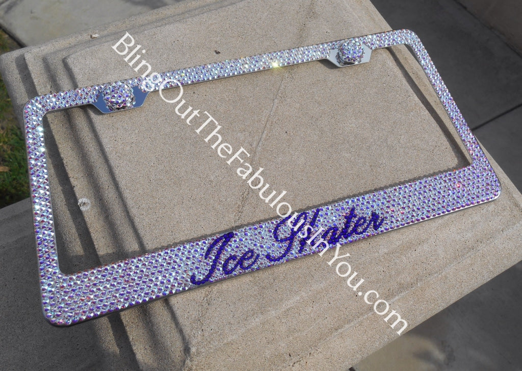 Crystal license 2025 plate frame