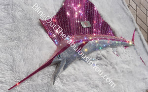 Custom Swarovski Sailfish Wall Art
