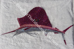 Custom Swarovski Sailfish Wall Art