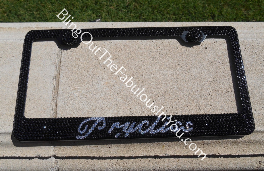 SPECIAL CHROME Plastic Make Your Own CUSTOM WORDING Words License - Foto 6