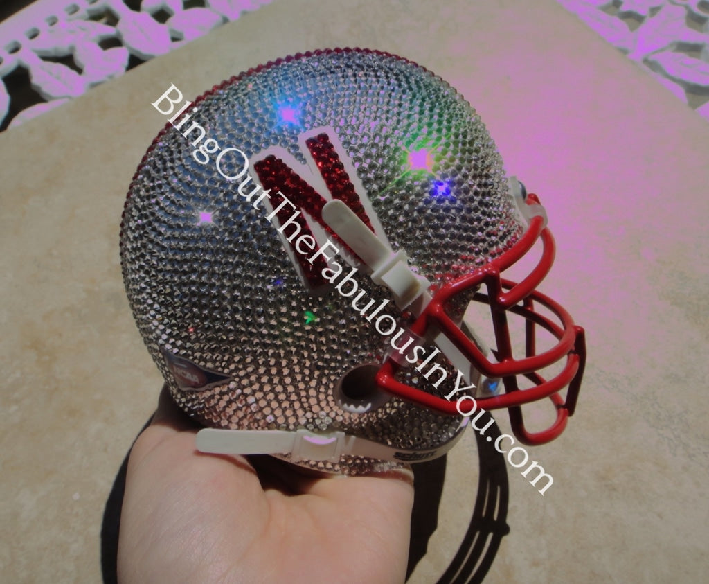 Swarovski Cornhuskers Football Helmet – crystalfetish