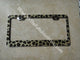 Swarovski Leopard Print License Plate Frame
