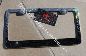 Swarovski Ombre License Plate Frame