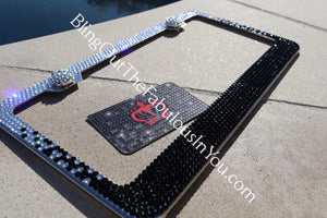 Swarovski Ombre License Plate Frame
