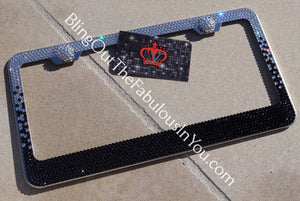 Swarovski Ombre License Plate Frame