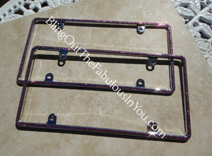Swarovski Slim Rim License Plate Frame