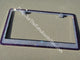 Two Tone Swarovski License Plate Frame (Purple Velvet)